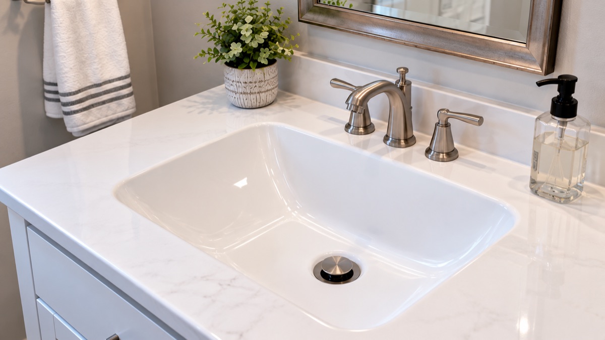 Bathroom sink refinishing